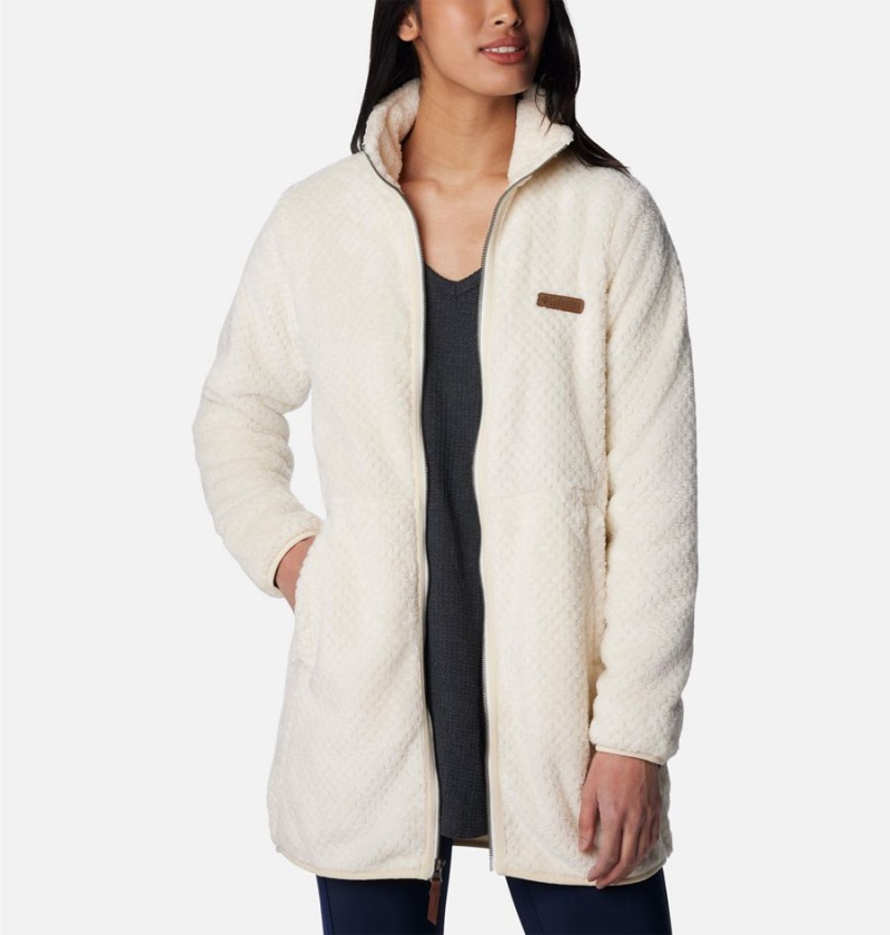 White Columbia Fireside Long Full Zip Women's Fleece Jacket | 03649QIFB