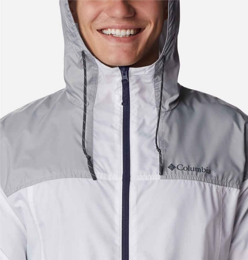 White Columbia Flash Challenger Jacket Men's Windbreaker | 39462LOYU