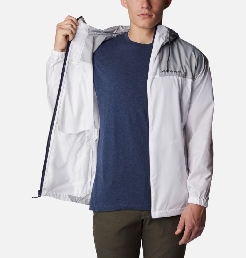 White Columbia Flash Challenger Jacket Men's Windbreaker | 39462LOYU