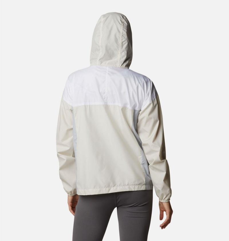 White Columbia Flash Challenger Women's Windbreaker | 67394IEVL