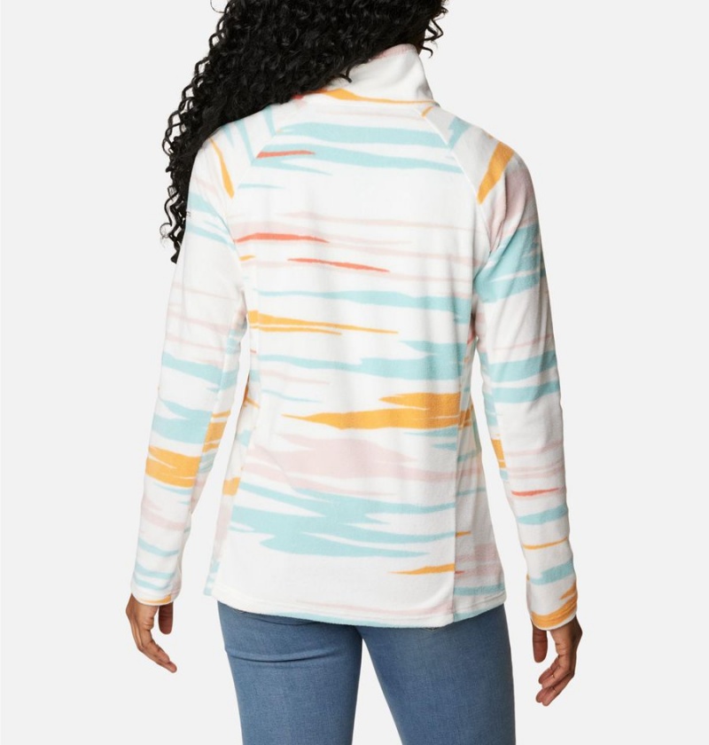 White Columbia Glacial IV Print Half Zip Women's Pullover | 56172JOYE