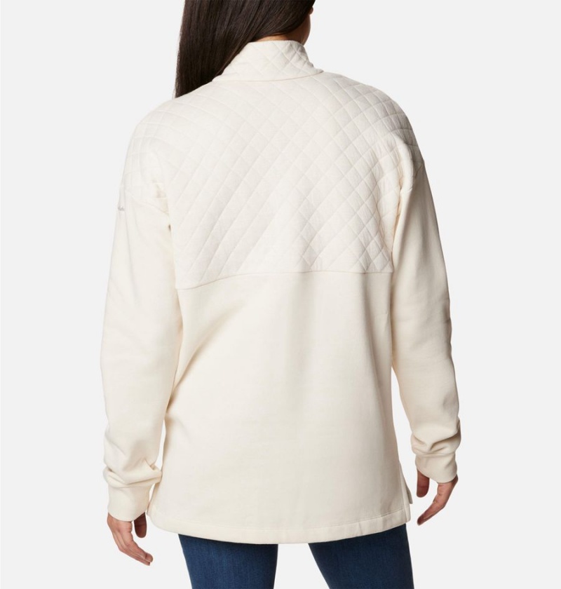 White Columbia Hart Mountain Quilted Half Snap Women's Pullover | 39217NSDW