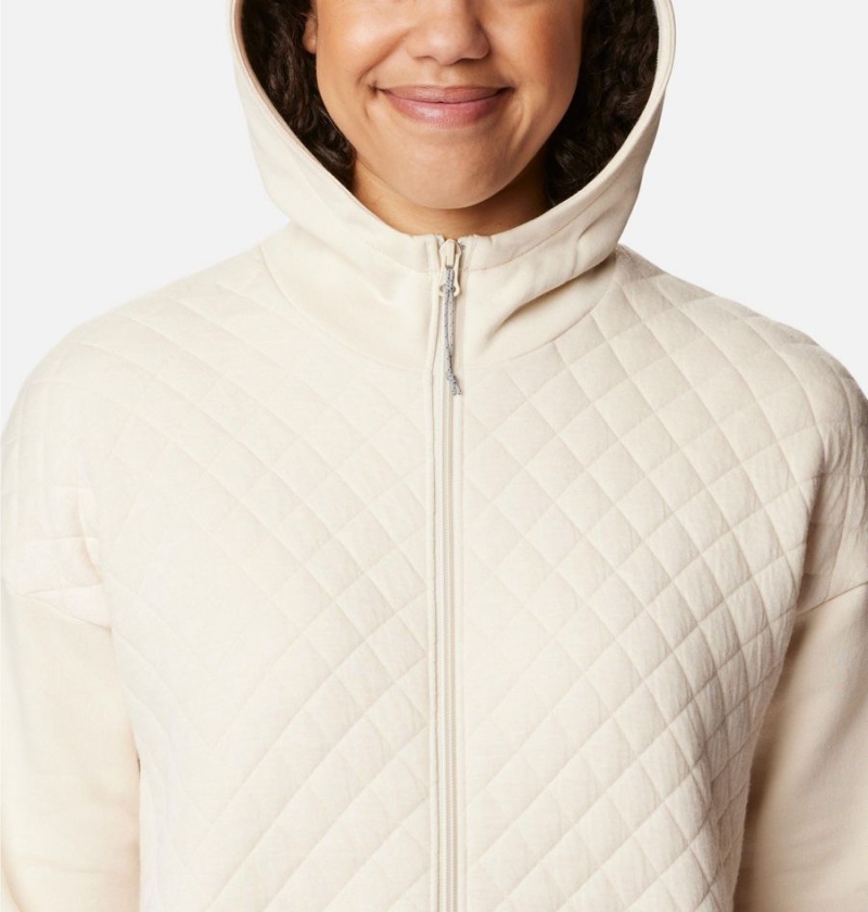 White Columbia Hart Mountain Quilted Hooded Full Zip Women's Fleece Jacket | 30698YCQK