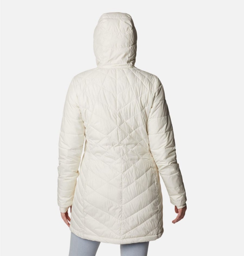 White Columbia Heavenly Long Hooded Women's Puffer Jacket | 43062WRNT