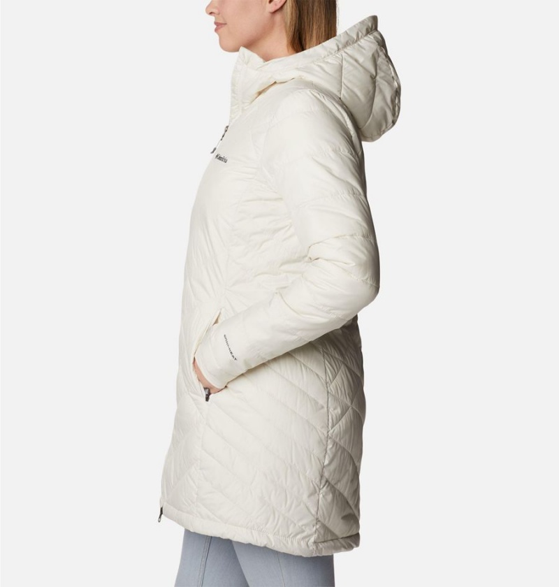 White Columbia Heavenly Long Hooded Women's Puffer Jacket | 43062WRNT