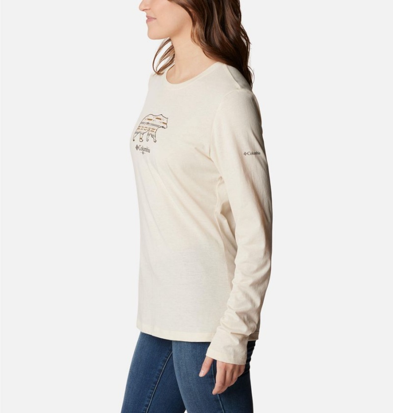 White Columbia Hidden Haven Long Sleeve Women's T-Shirt | 24019KEHO