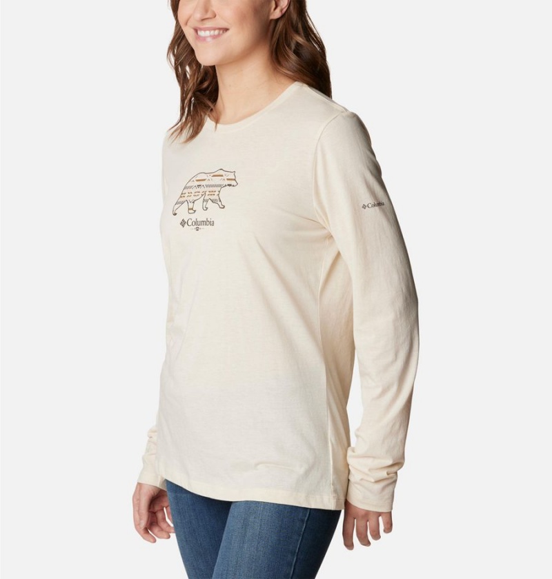 White Columbia Hidden Haven Long Sleeve Women's T-Shirt | 24019KEHO