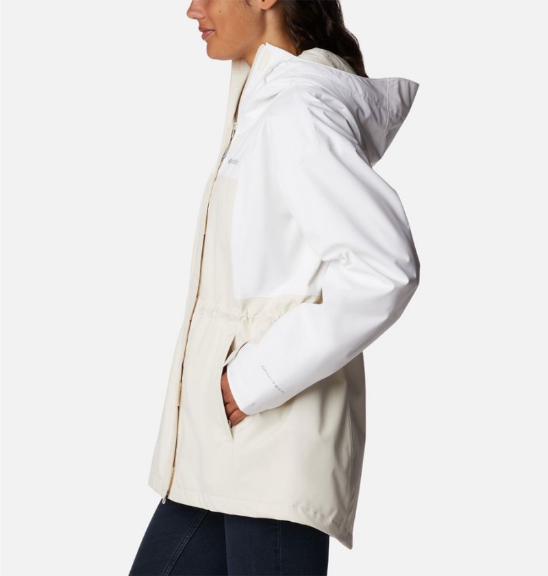 White Columbia Hikebound Long Women's Rain Jacket | 94275PLXT