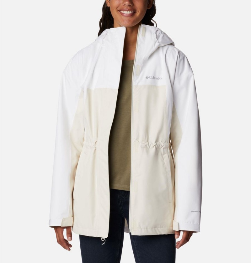 White Columbia Hikebound Long Women's Rain Jacket | 94275PLXT