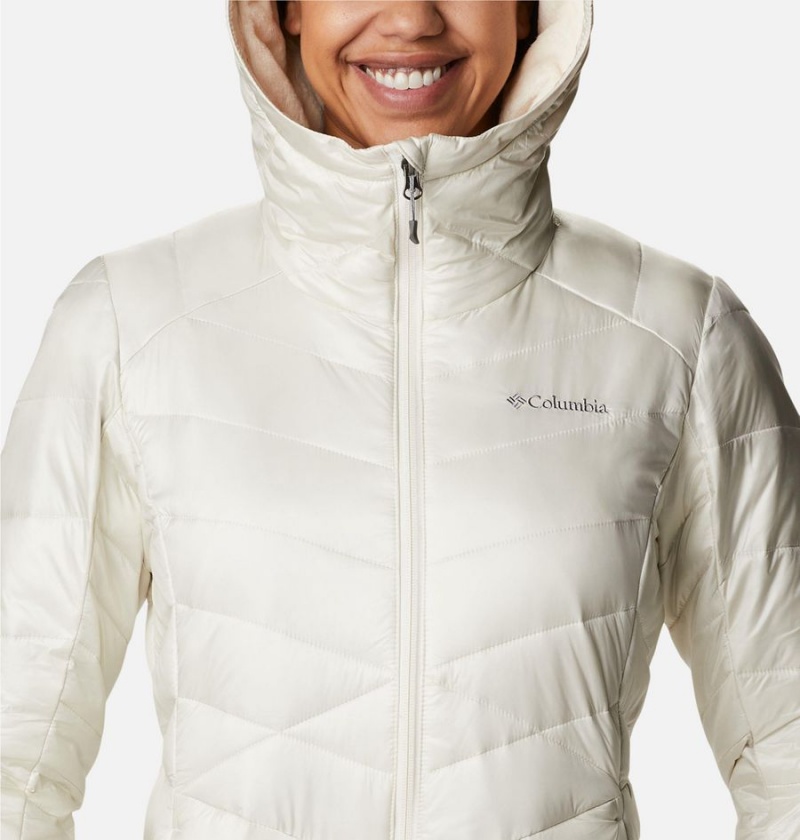 White Columbia Joy Peak Insulated Hooded Women's Puffer Jacket | 57834IVOQ