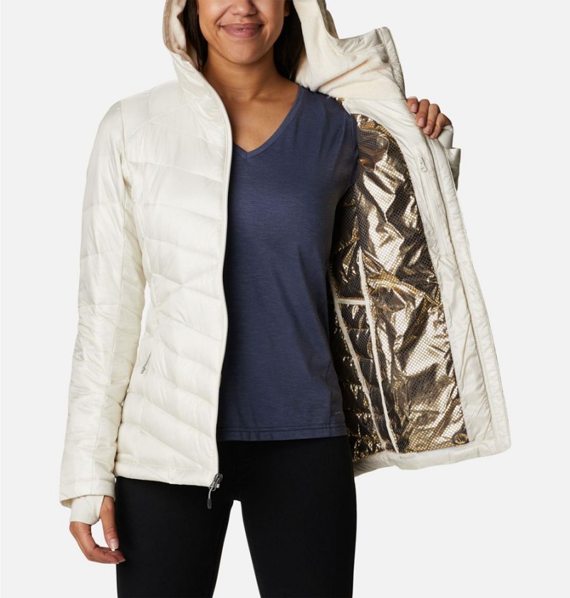 White Columbia Joy Peak Insulated Hooded Women's Puffer Jacket | 57834IVOQ