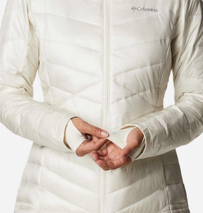 White Columbia Joy Peak Insulated Hooded Women's Puffer Jacket | 57834IVOQ