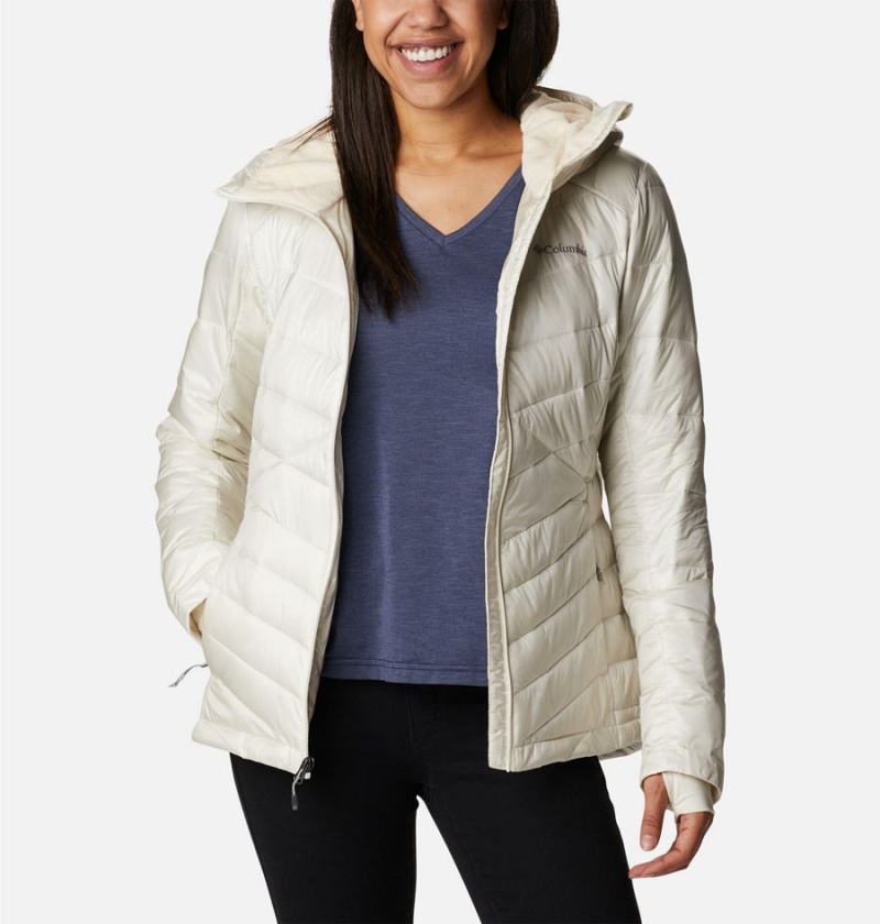 White Columbia Joy Peak Insulated Hooded Women's Puffer Jacket | 57834IVOQ