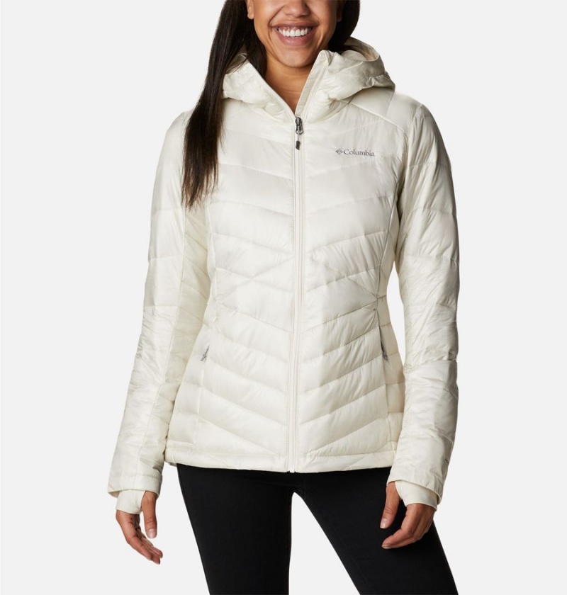 White Columbia Joy Peak Insulated Hooded Women\'s Puffer Jacket | 57834IVOQ