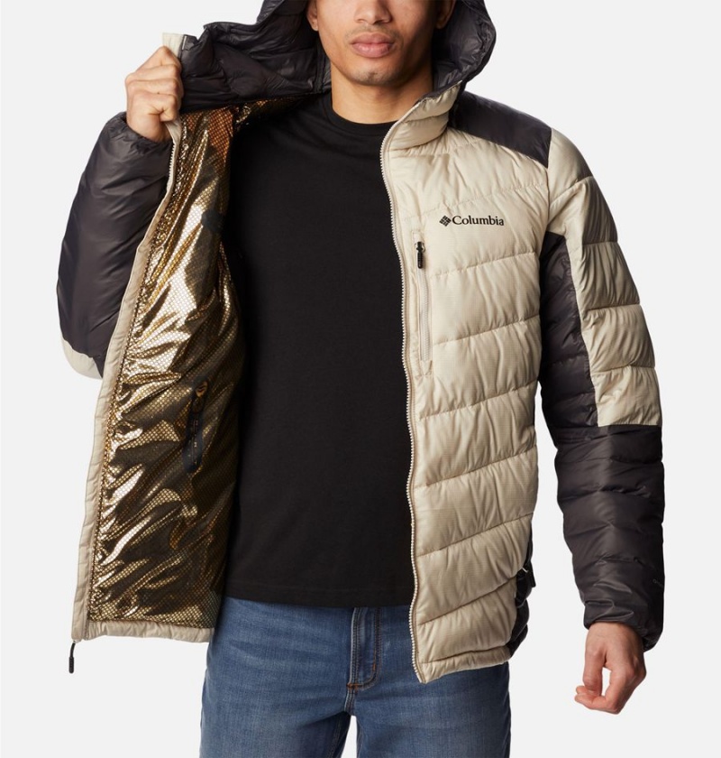 White Columbia Labyrinth Loop Omni Heat Infinity Hooded Insulated Men's Puffer Jacket | 05768VUCE