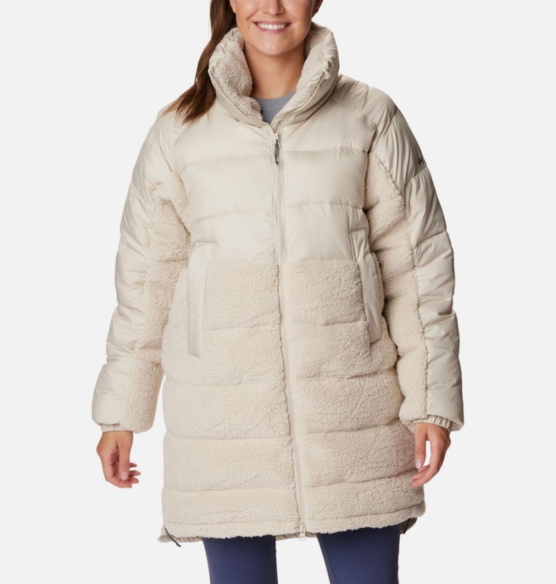 White Columbia Leadbetter Point Long Women\'s Puffer Jacket | 01862YBLD