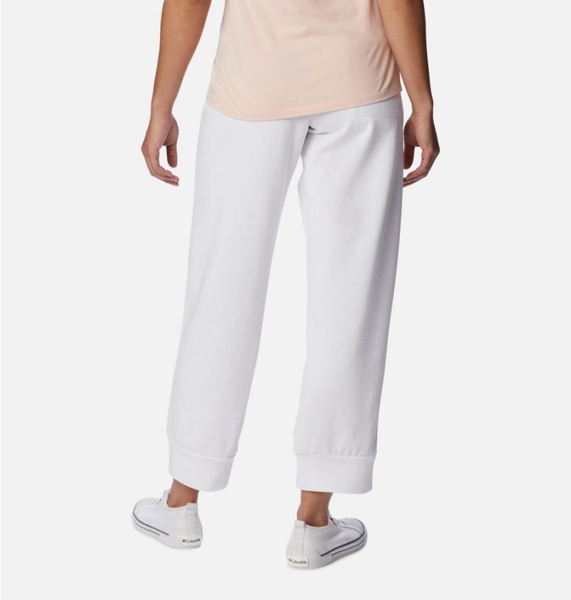 White Columbia Lodge French Terry Pull-On Women's Pants | 12865JVTE