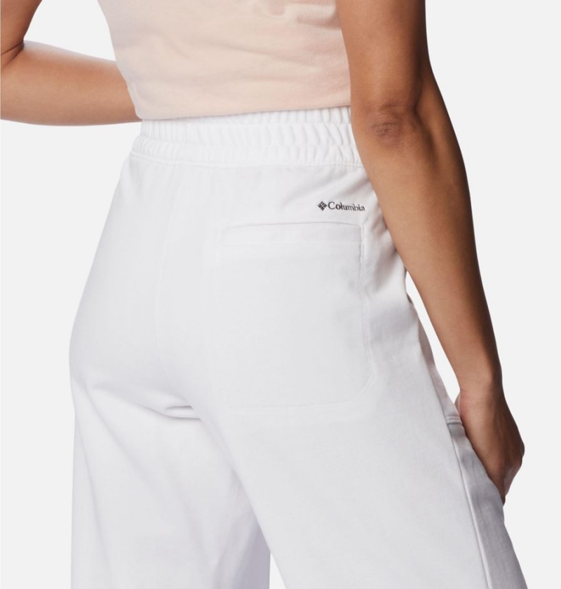 White Columbia Lodge French Terry Pull-On Women's Pants | 12865JVTE