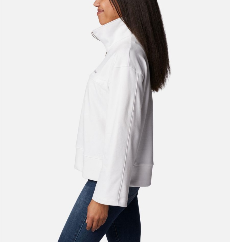 White Columbia Lodge French Terry Women's Pullover | 03192GNKI