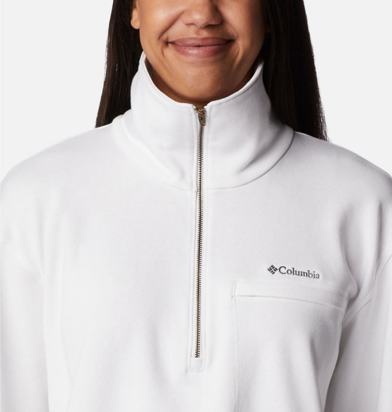 White Columbia Lodge French Terry Women's Pullover | 03192GNKI