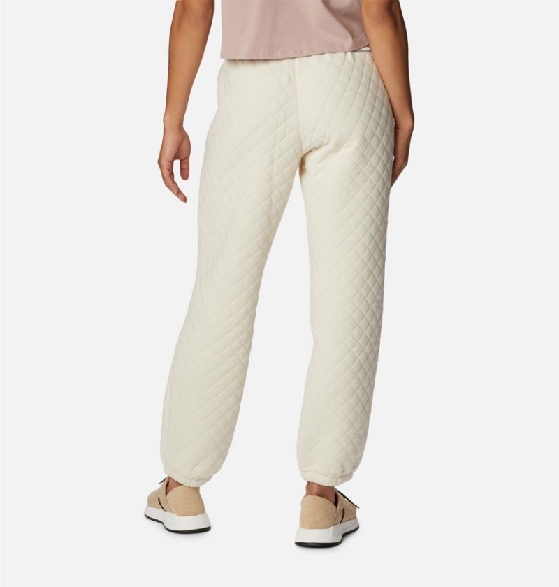 White Columbia Lodge Quilted Joggers Women's Pants | 82731LFCD