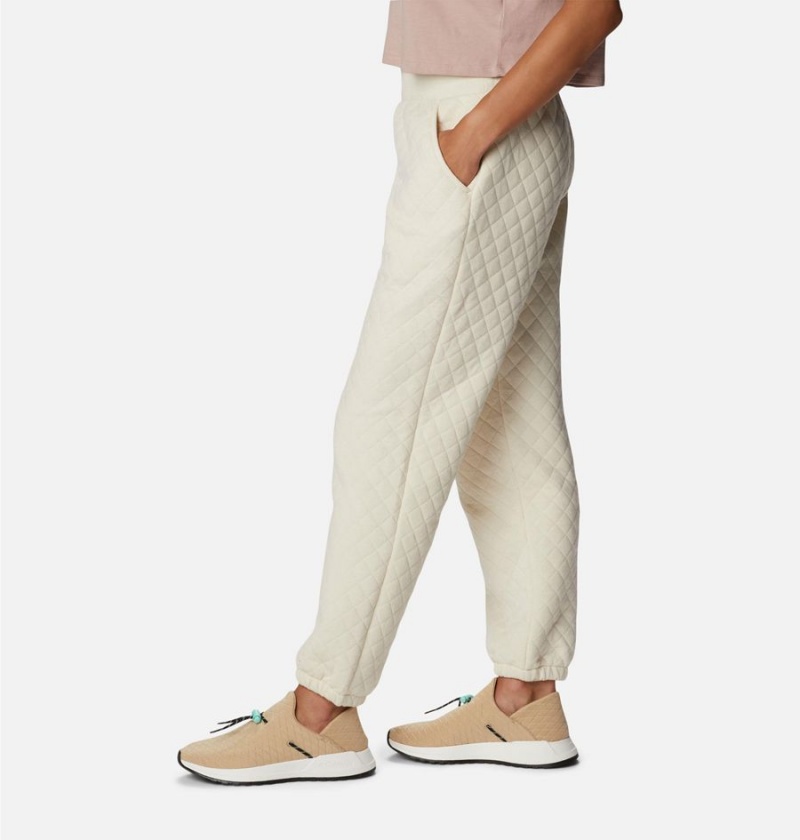 White Columbia Lodge Quilted Joggers Women's Pants | 82731LFCD