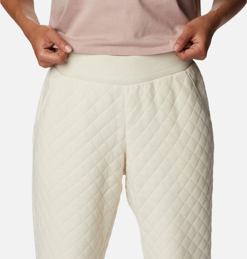 White Columbia Lodge Quilted Joggers Women's Pants | 82731LFCD