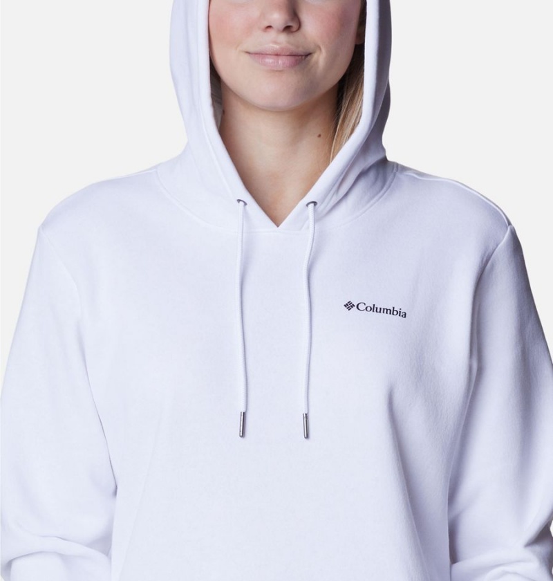 White Columbia Logo II Women's Hoodie | 40139JBLO