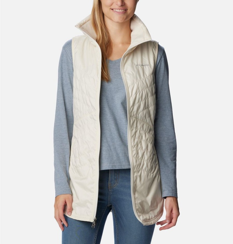 White Columbia Mix It Around Long Women's Vest | 93067THYO