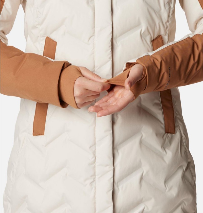 White Columbia Mountain Croo II Mid Down Women's Coats | 26104CGZW