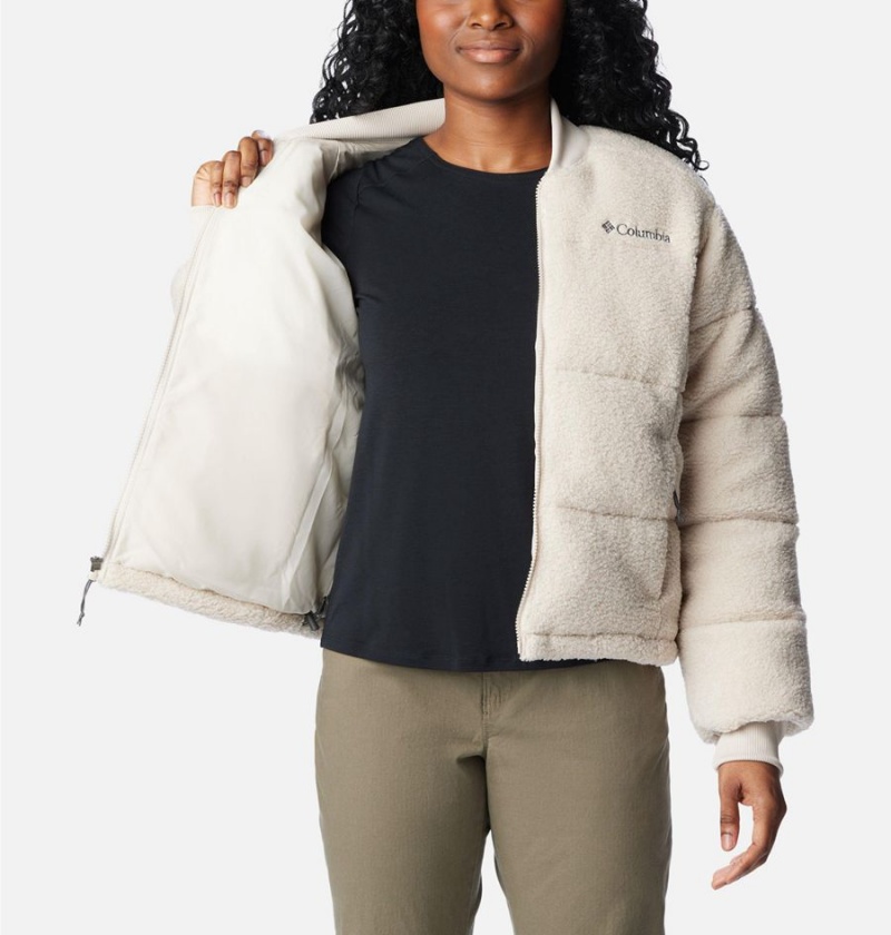 White Columbia Novelty Women's Puffer Jacket | 79164ZTCM