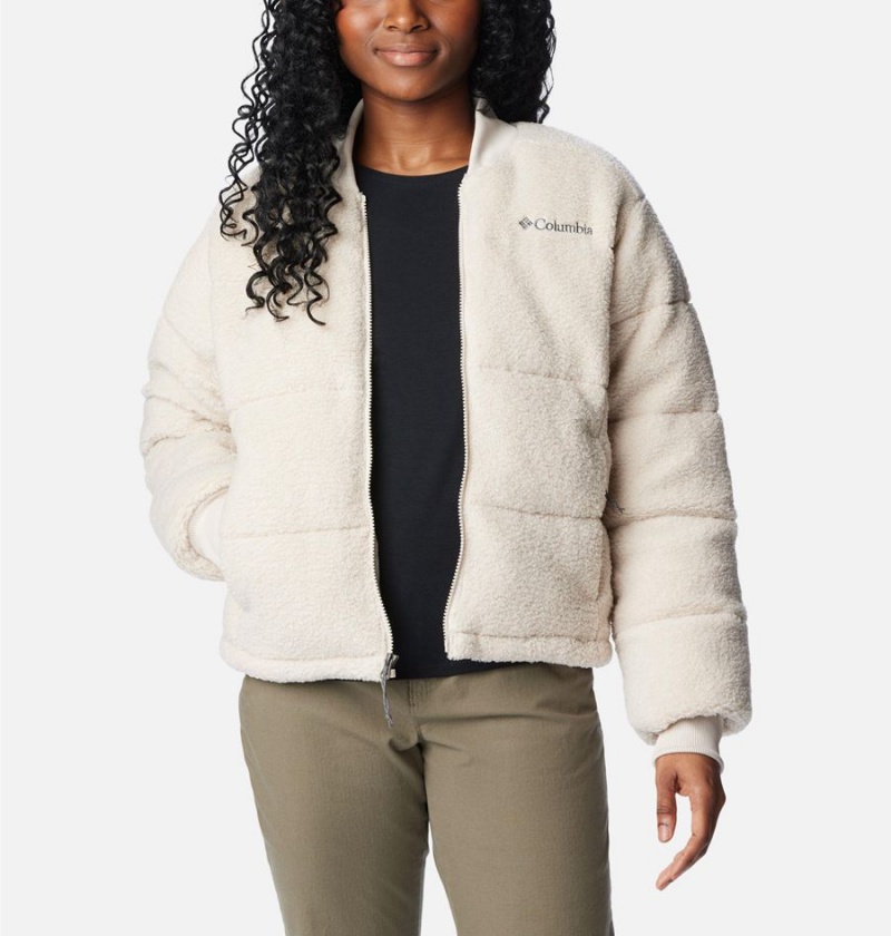 White Columbia Novelty Women's Puffer Jacket | 79164ZTCM