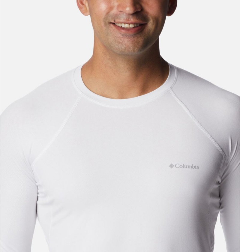 White Columbia Omni Heat Midweight Baselayer Crew Men's T-Shirt | 28350ZIUK