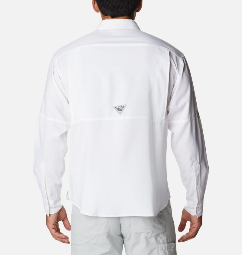 White Columbia PFG Skiff Guide Woven Long Sleeve Men's Shirt | 47382FXKH