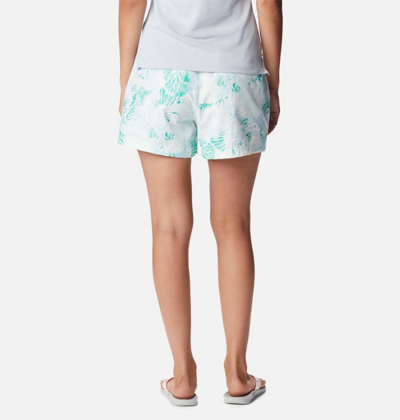 White Columbia PFG Super Slack Water Stretch Water Women's Shorts | 73495VRUC