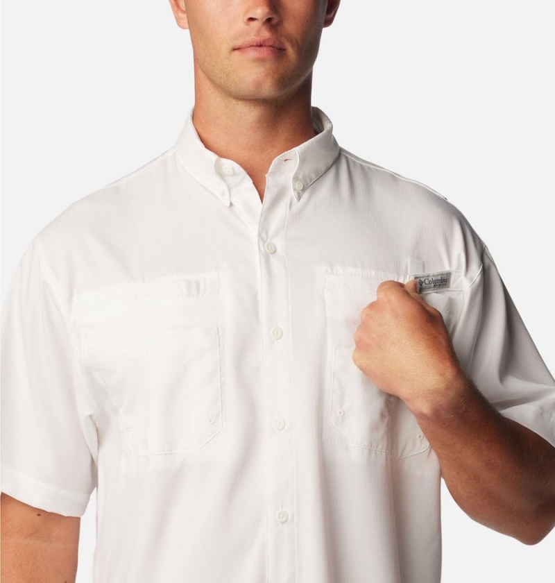 White Columbia PFG Tamiami II Short Sleeve Men's Shirt | 57402EBZH