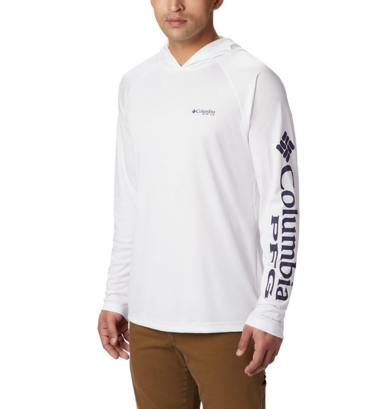 White Columbia PFG Terminal Tackle Men\'s Hoodie | 09475ENVG