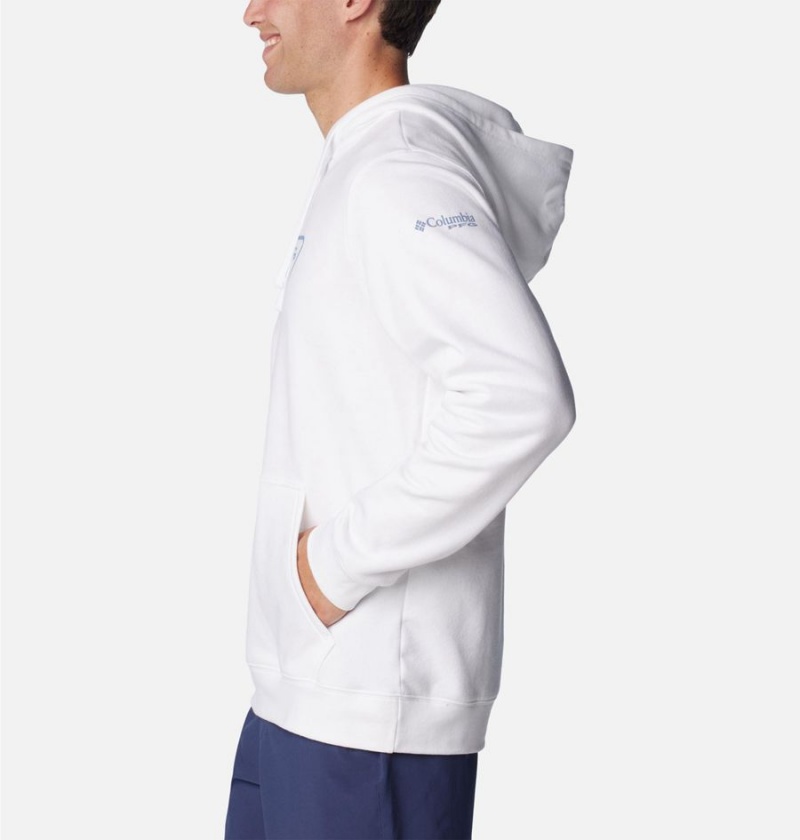 White Columbia PFG Triangle II Men's Hoodie | 29731XYLK