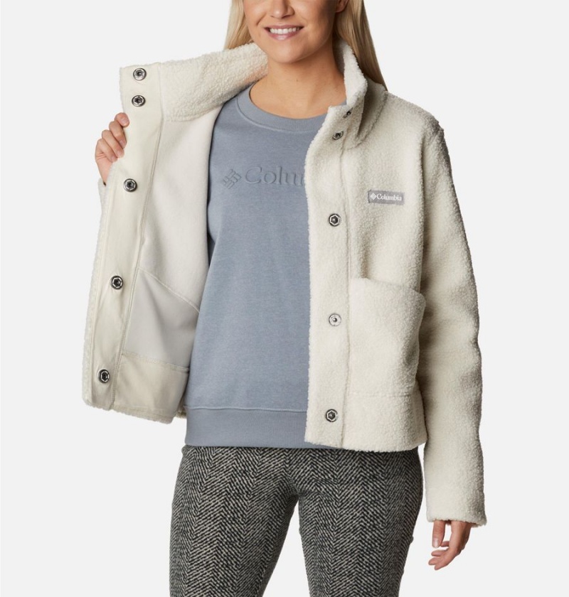 White Columbia Panorama Snap Women's Fleece Jacket | 15684DKHQ