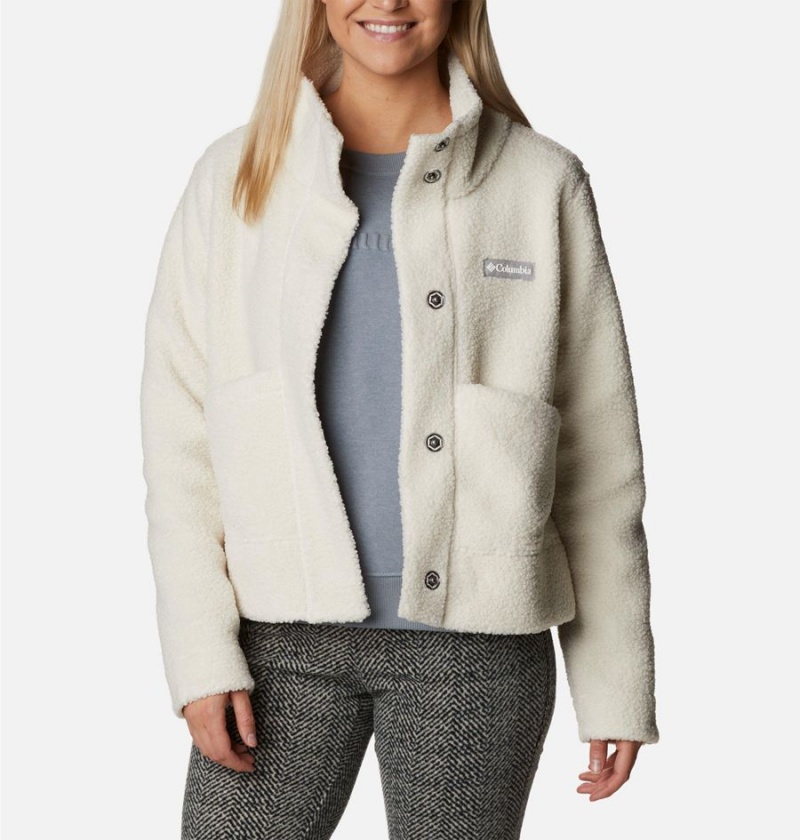 White Columbia Panorama Snap Women's Fleece Jacket | 15684DKHQ