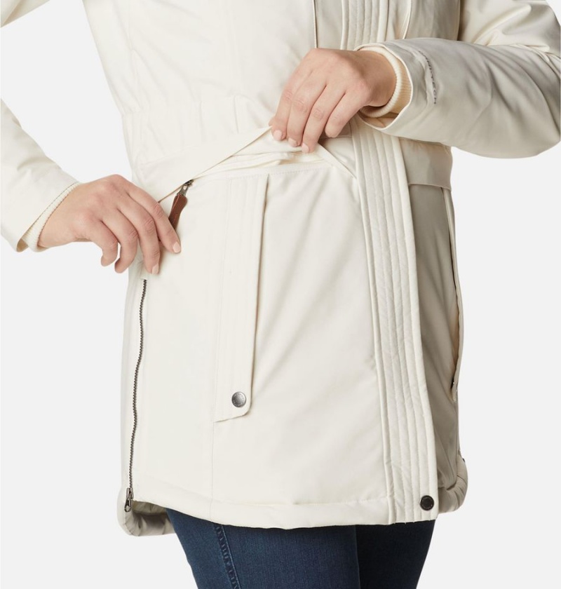 White Columbia Payton Pass Insulated Women's Coats | 49835JIFO