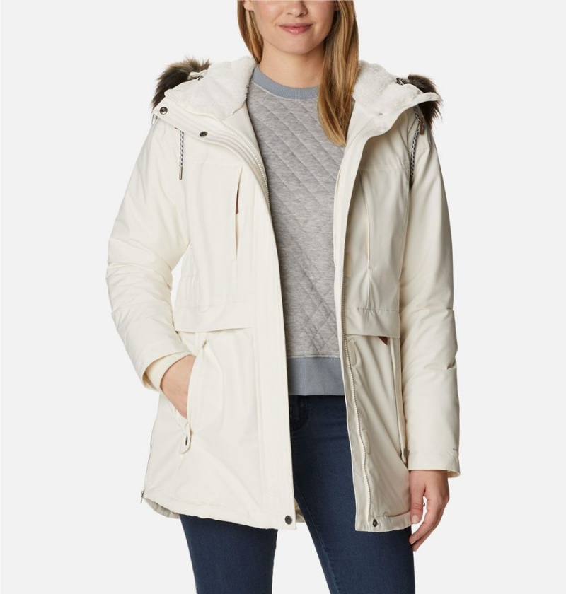 White Columbia Payton Pass Insulated Women's Coats | 49835JIFO