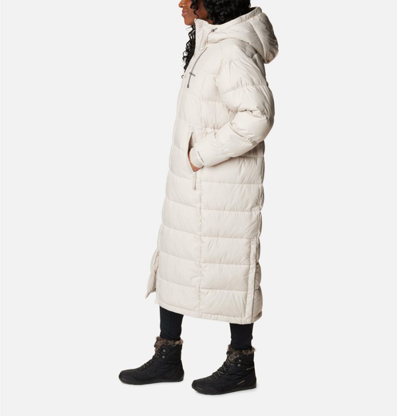 White Columbia Pike Lake II Long Women's Puffer Jacket | 28075CBDO