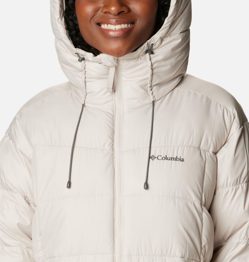 White Columbia Pike Lake II Long Women's Puffer Jacket | 28075CBDO