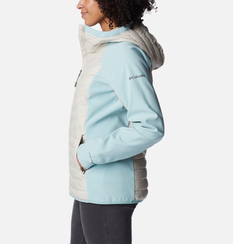 White Columbia Powder Lite Hybrid Hooded Women's Puffer Jacket | 54290LHBO