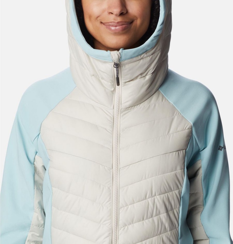 White Columbia Powder Lite Hybrid Hooded Women's Puffer Jacket | 54290LHBO