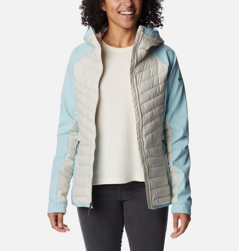 White Columbia Powder Lite Hybrid Hooded Women's Puffer Jacket | 54290LHBO