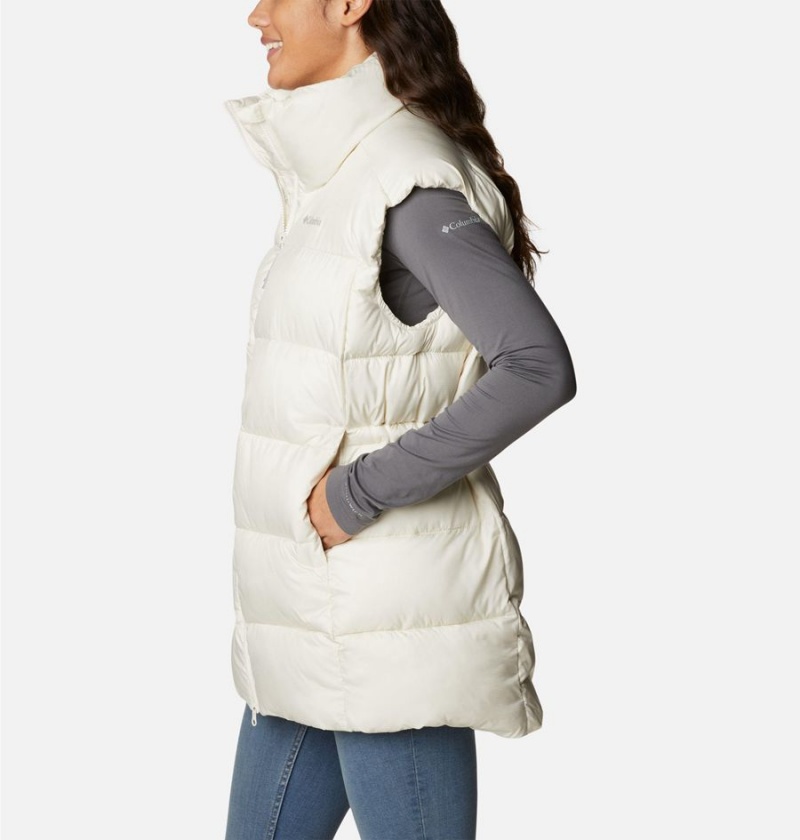 White Columbia Puffect Mid Women's Vest | 89507YMNT