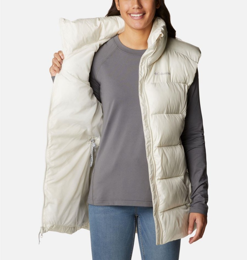 White Columbia Puffect Mid Women's Vest | 89507YMNT