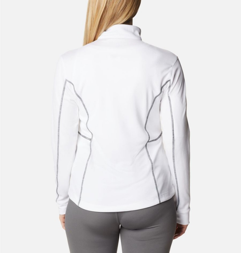 White Columbia Shotgun Quarter Zip Golf Women's Pullover | 54170ZPQD